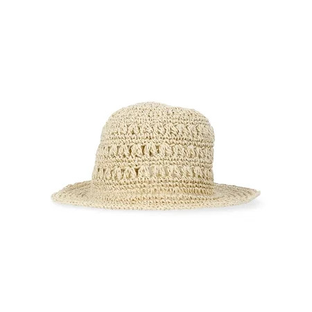 Time and Tru Women’s Crochet Bucket Hat, One Size | Walmart (US)