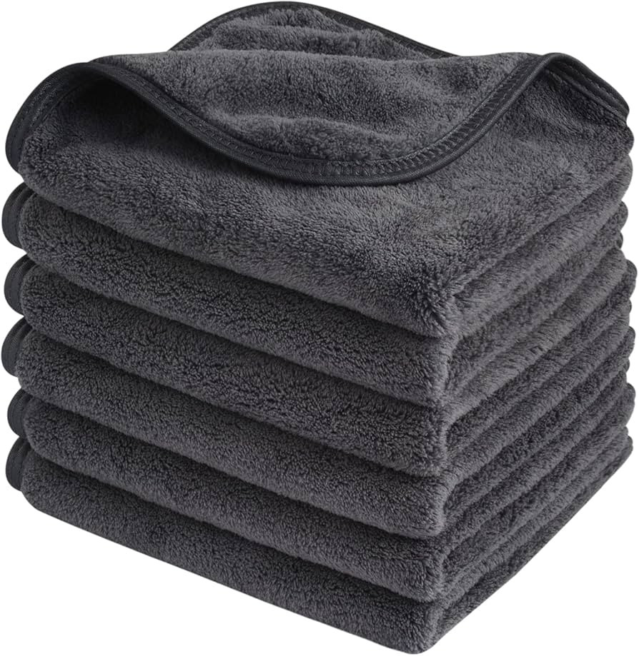 Sinland Microfiber Face Cloths Reusable Makeup Remover Cloth Ultra Soft Washcloths for Women and ... | Amazon (US)