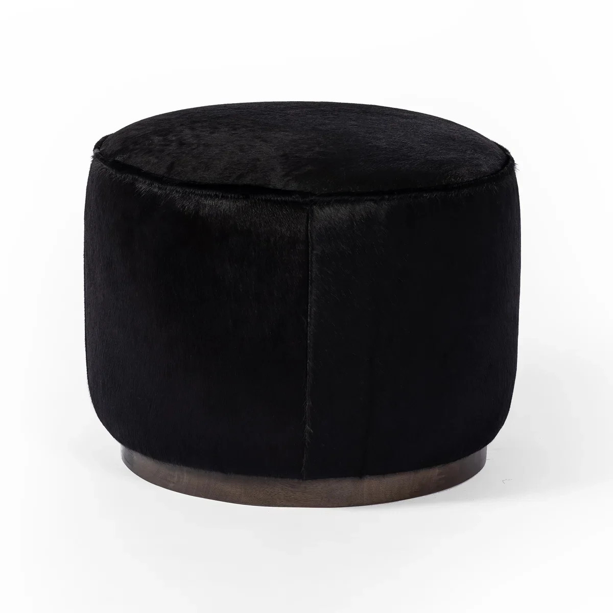Sinclair Round Leather Ottoman | Perigold
