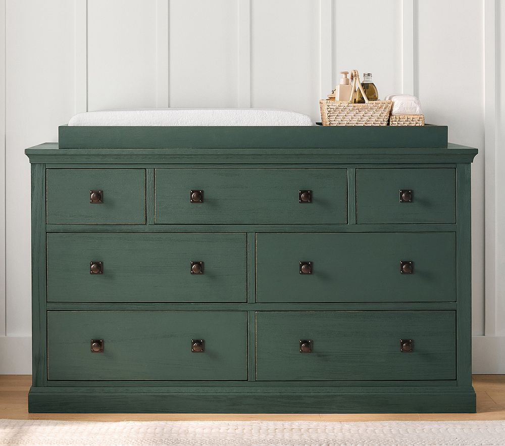 Charlie 7-Drawer Dresser & Topper Set (58w x 20d") | Pottery Barn Kids