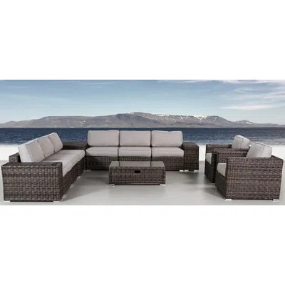 Fully Assembled 8-Person Outdoor Seating Group – Elegant And Comfortable Conversation Set For Patios, Decks, And Backyards | Wayfair North America