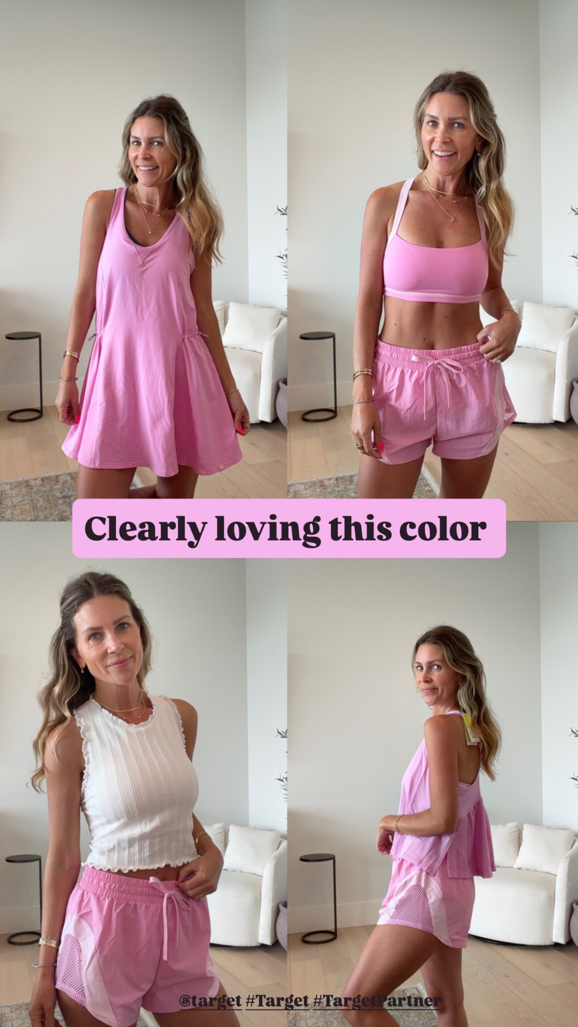 We’re starting to shift into summer and I got a few new active finds from @target to help me feel ready! Im constantly on the go with my kids so feeling cute and comfy is what helps me stay on track for my goals! So many cute new spring colors and new arrivals!! Im in size small in all of these! #Target #TargetPartner

#LTKOver40 #LTKPetite