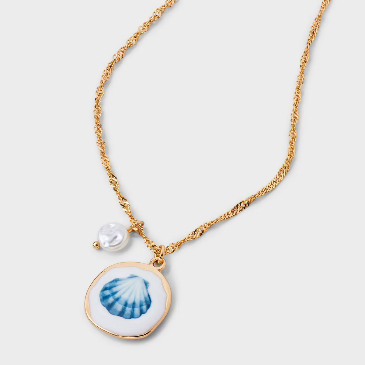 Shell Pendant Necklace - Universal Thread™ Gold | Target