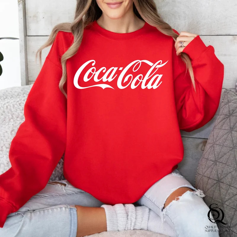 Retro Coke Sweatshirt | Vintage Cola Graphic Crewneck | Gift For Soda Lover | Walmart (US)