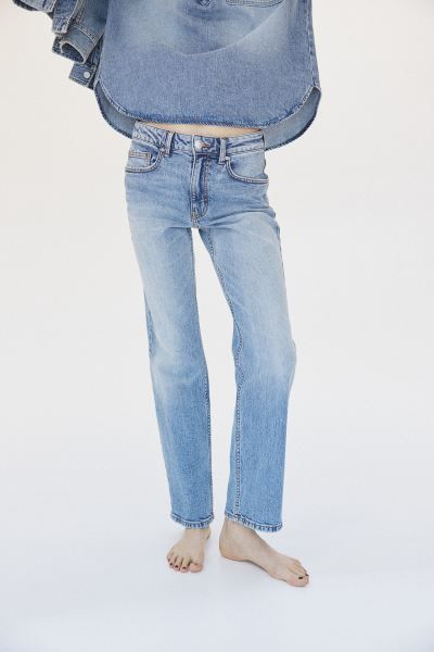 Slim High Jeans - Helles Denimblau - Ladies | H&M DE | H&M (DE, AT, CH, DK, NL, NO, FI)