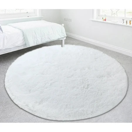 YouLoveIt Round Rug Home Decor Floor Rugs Circle Carpets Plush Shag Area Rugs Fluffy Circle Shaggy A | Walmart (US)
