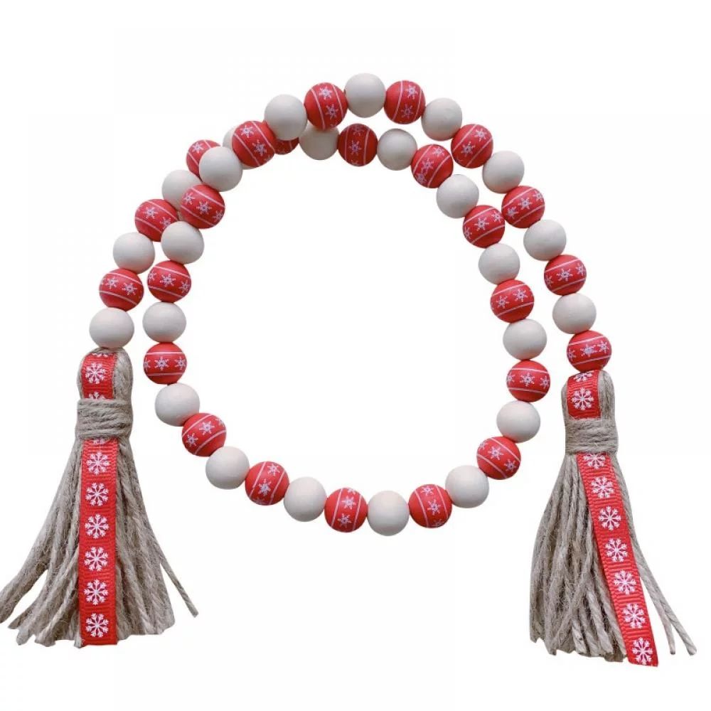 1/2pcs 36" Pink Wooden Bead Tassel Garland for Home Decor, Valentine's Day Tiered Tray Gift, Moth... | Walmart (US)