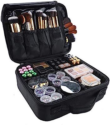 Travel Makeup Bag - GZCZ Makeup Train Case Cosmetic Case Organizer Portable Artist Storage Bag wi... | Amazon (US)