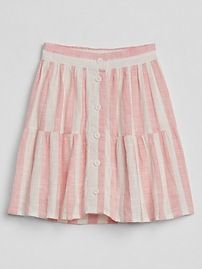 Tiered Button-Front Skirt | Gap US