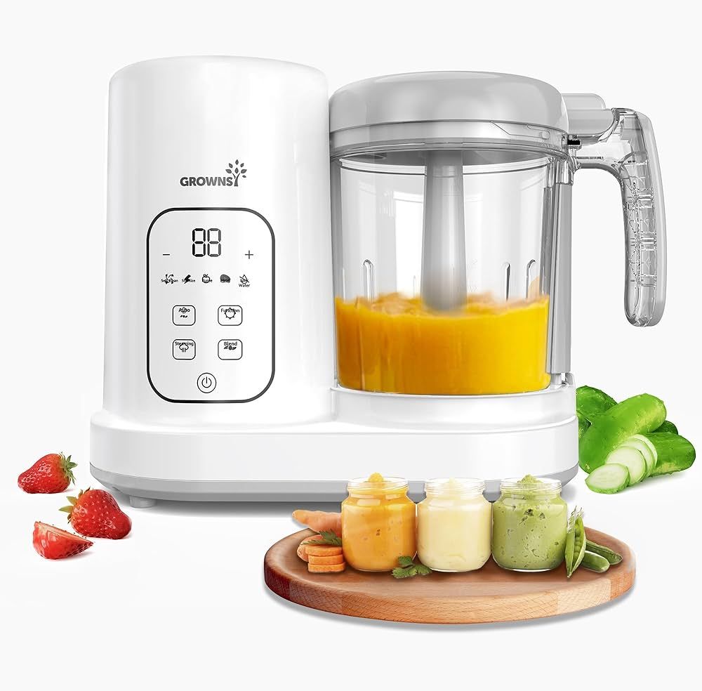 Baby Food Maker | Baby food Processor | All-in-One Baby Food Puree Blender Steamer Grinder Mills ... | Amazon (US)