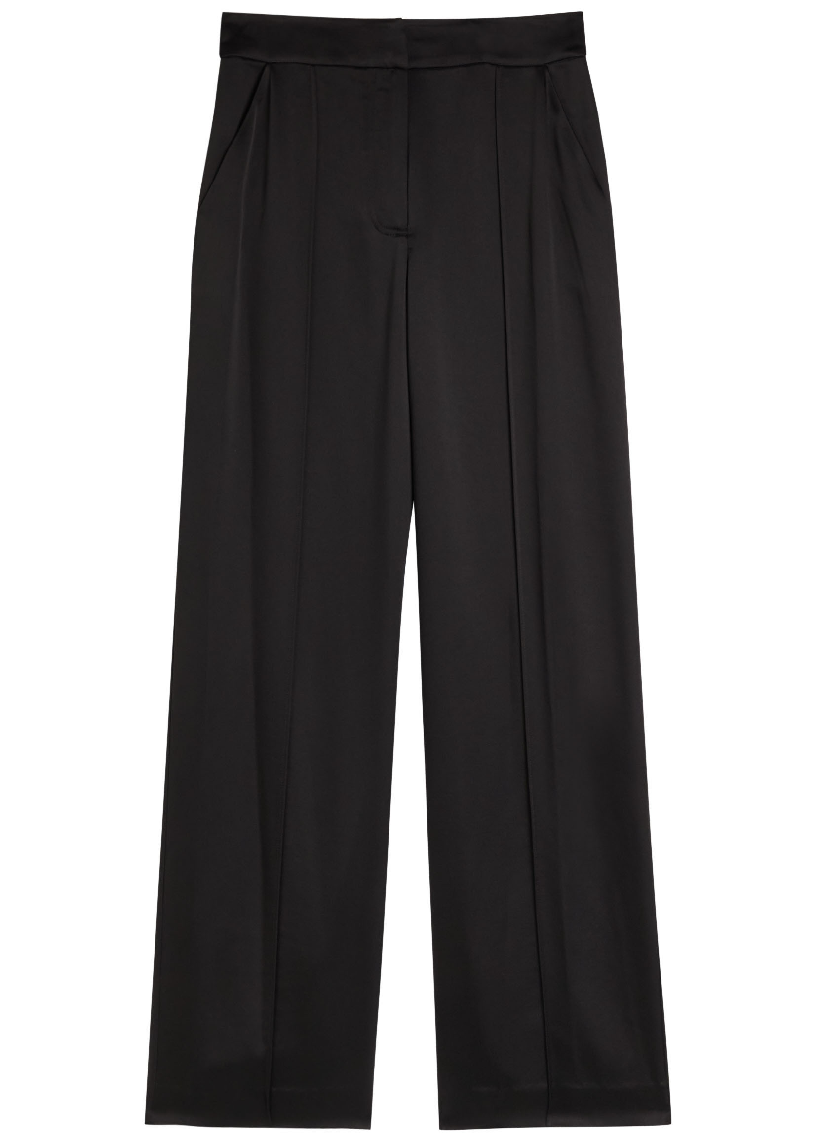 Kyra wide-leg satin trousers | Harvey Nichols