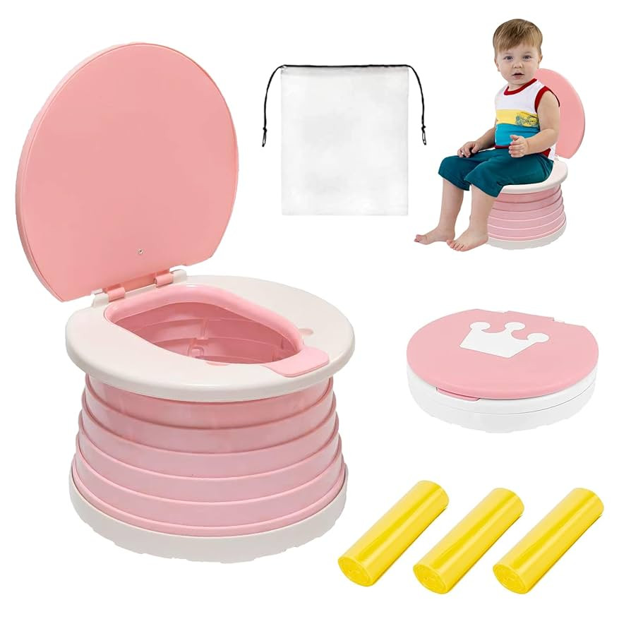 portable, foldable potty seat for toddler, Training Toilet Seat Emergency Toilet for Car, Camping... | Amazon (US)