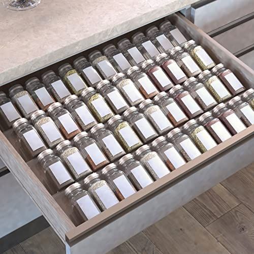 Amazon.com: Spice Drawer Organizer, 4Tier Clear Acrylic Expandable From 13" to 26" Seasoning Jars... | Amazon (US)