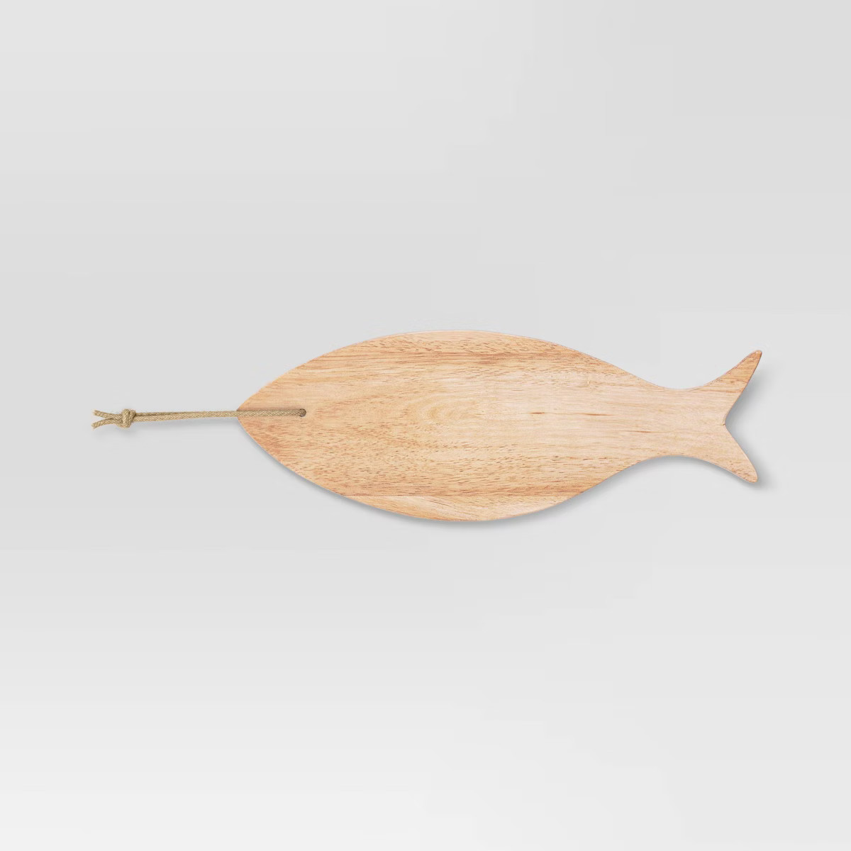 Coastal 6.5" Wooden Fish Shape Serving Board with Rope - Threshold™ | Target