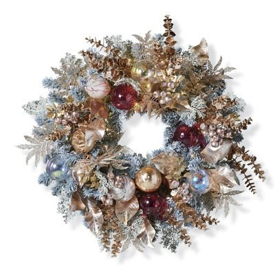 Champagne Holiday Wreath | Frontgate