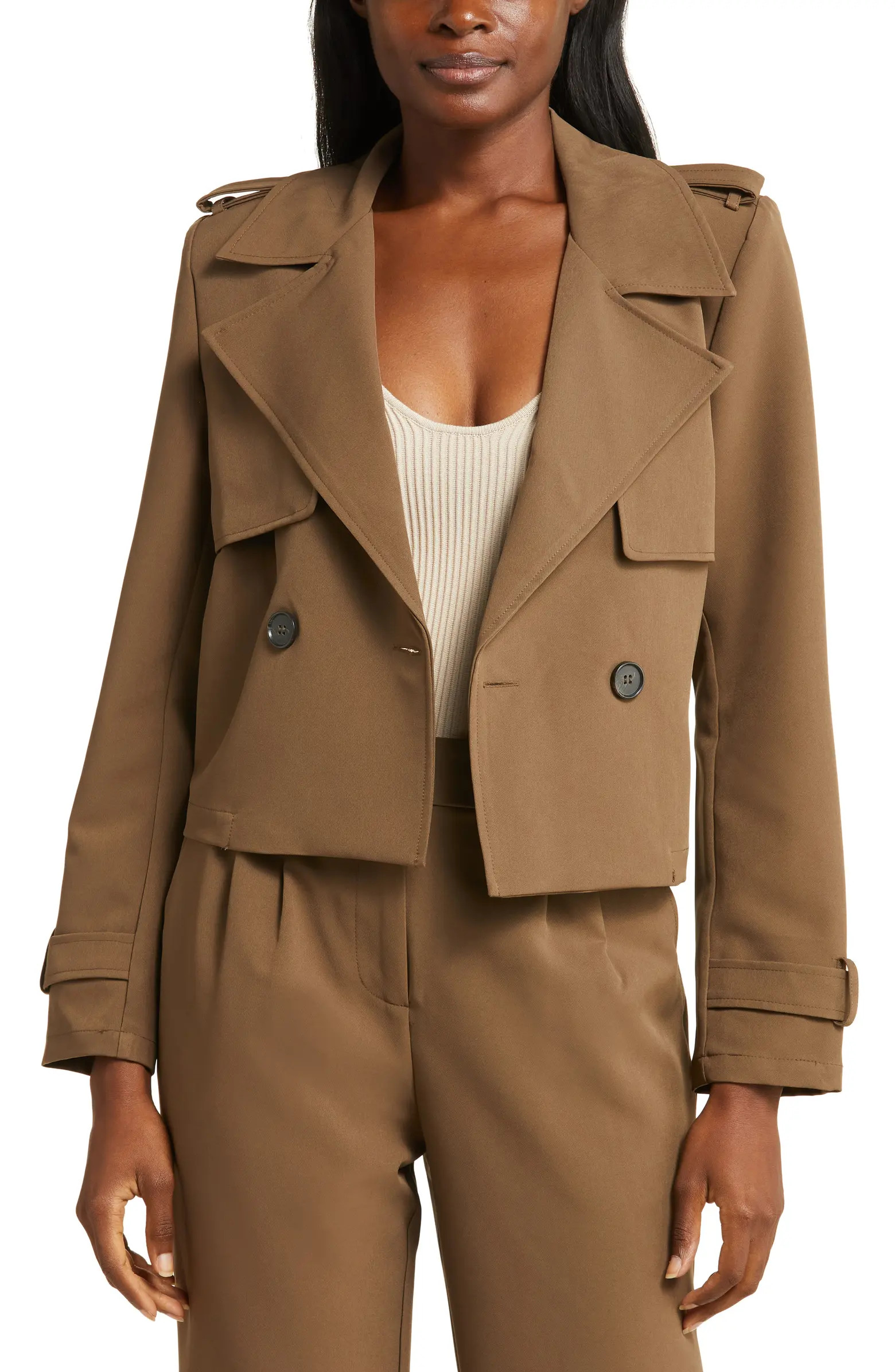 Crop Trench Blazer | Nordstrom