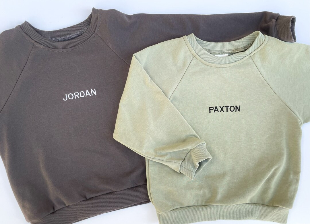 Toddler Personalized Crewneck Sweater Personalized - Etsy | Etsy (US)