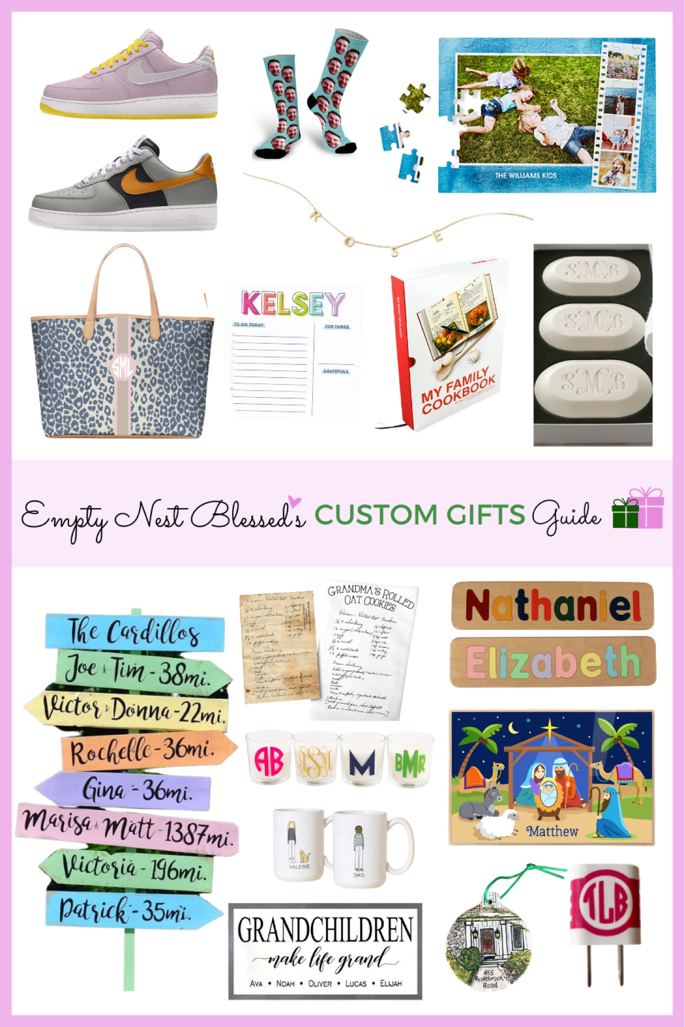 Custom gifts, gift ideas, custommade, customgift, handmade, personalizedgift, giftideas, smallbusiness personalizedgifts, customizedgift, customgifts, personalized, customizedgifts, monogrammed scarf, initial pendant 

 I think custom gifts are the most thoughtful gifts of all to give and receive.

I've got 92 gifts in the Custom Gifts category of the Empty Nest Blessed Holiday Gift Guide (so far)! In today’s post up on emptynestblessed.com, I’m sharing my very favorite custom gift ideas with you! 

Shop some of them here, and for the rest, go to EmptyNestBlessed.com.

#LTKHoliday #LTKGiftGuide #LTKhome