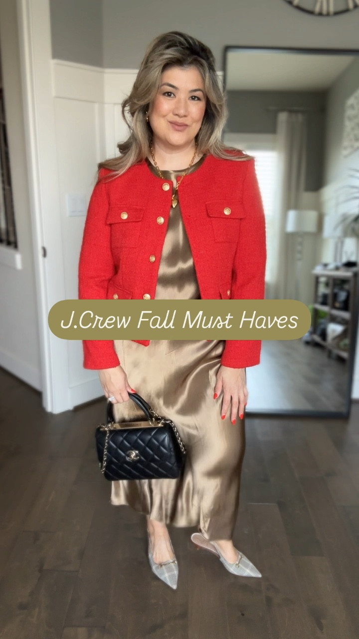 Red Lady Jacket - size 12
Blue Stripe Button Down - size small
White Crochet Pullover - size medium 
Jeans - size 31
Green Pleated Slip Skirt - size medium 

#LTKSaleAlert #LTKStyleTip #LTKFallSale