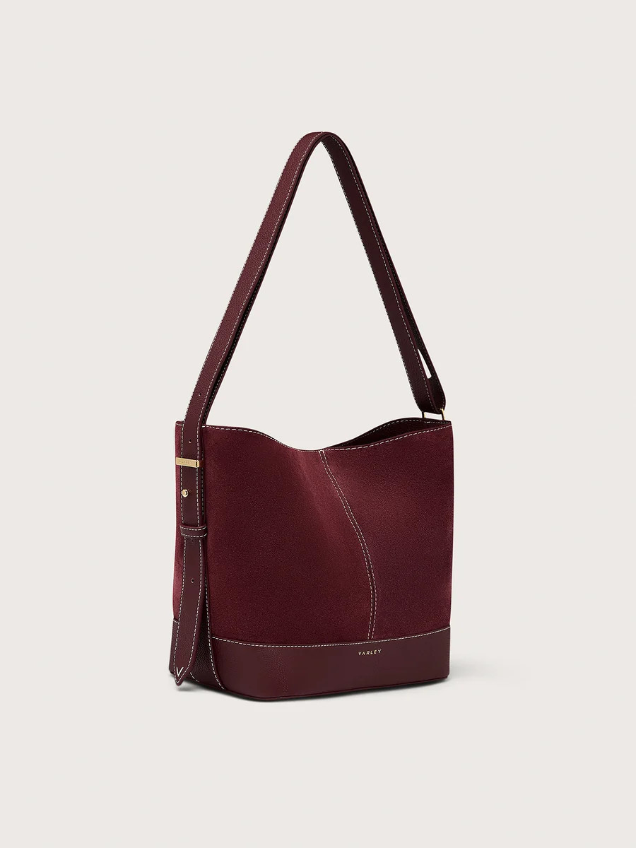 Heath Bucket Bag Medium Suede - Elevated Bucket Bag | Varley UK