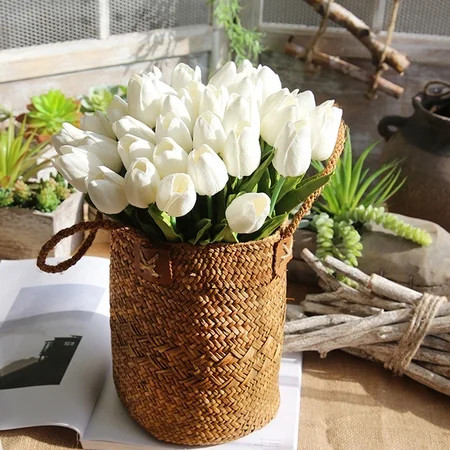 Tuscom Artificial Fake Flowers Tulip Bouquet Floral Wedding Bouquet Party Home Decor | Walmart (US)