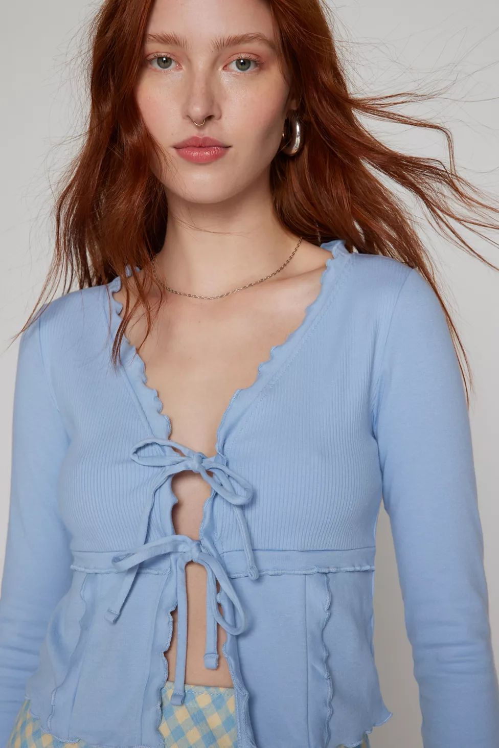 Kimchi Blue Melissa Tie-Front Top | Urban Outfitters (US and RoW)