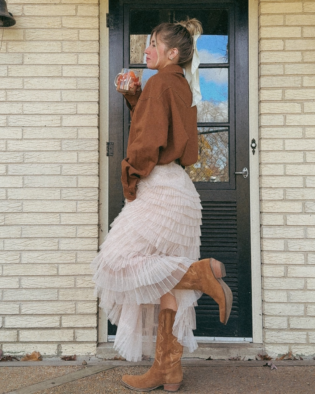 Ruffle Skirt but make it Western 🤎