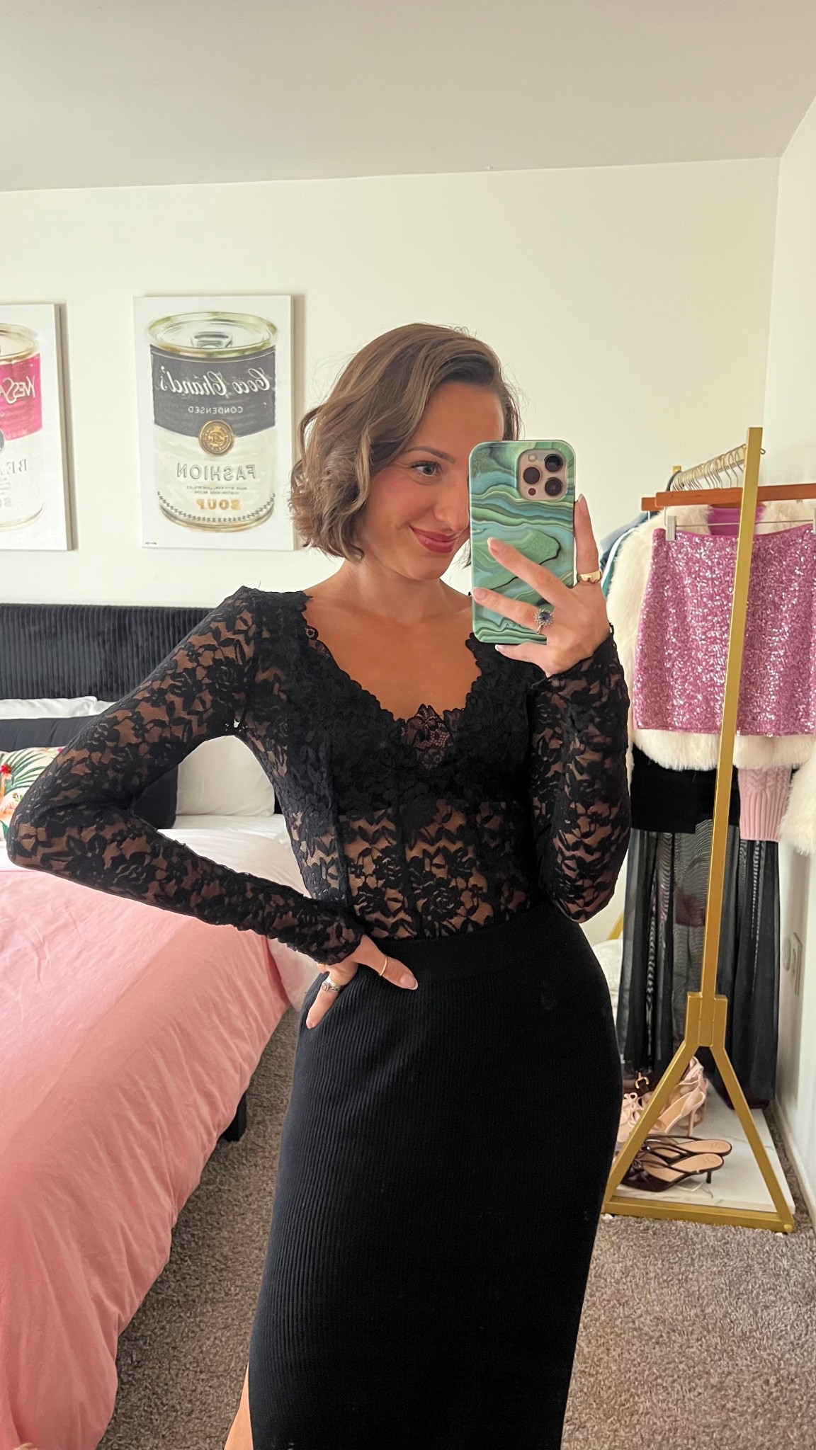 Lace long sleeve runs big, size down if you’re in between sizes (wearing an xs and wish it came smaller)
Push up bralette runs tts (wearing an xs)

#LTKFindsUnder50 #LTKParties #LTKSeasonal