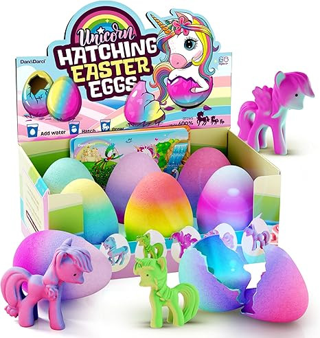 Unicorn Hatching Surprise Easter Eggs for Kids - 6 Pack - Grows 600% - Unicorn Toys for Girls Age... | Amazon (US)
