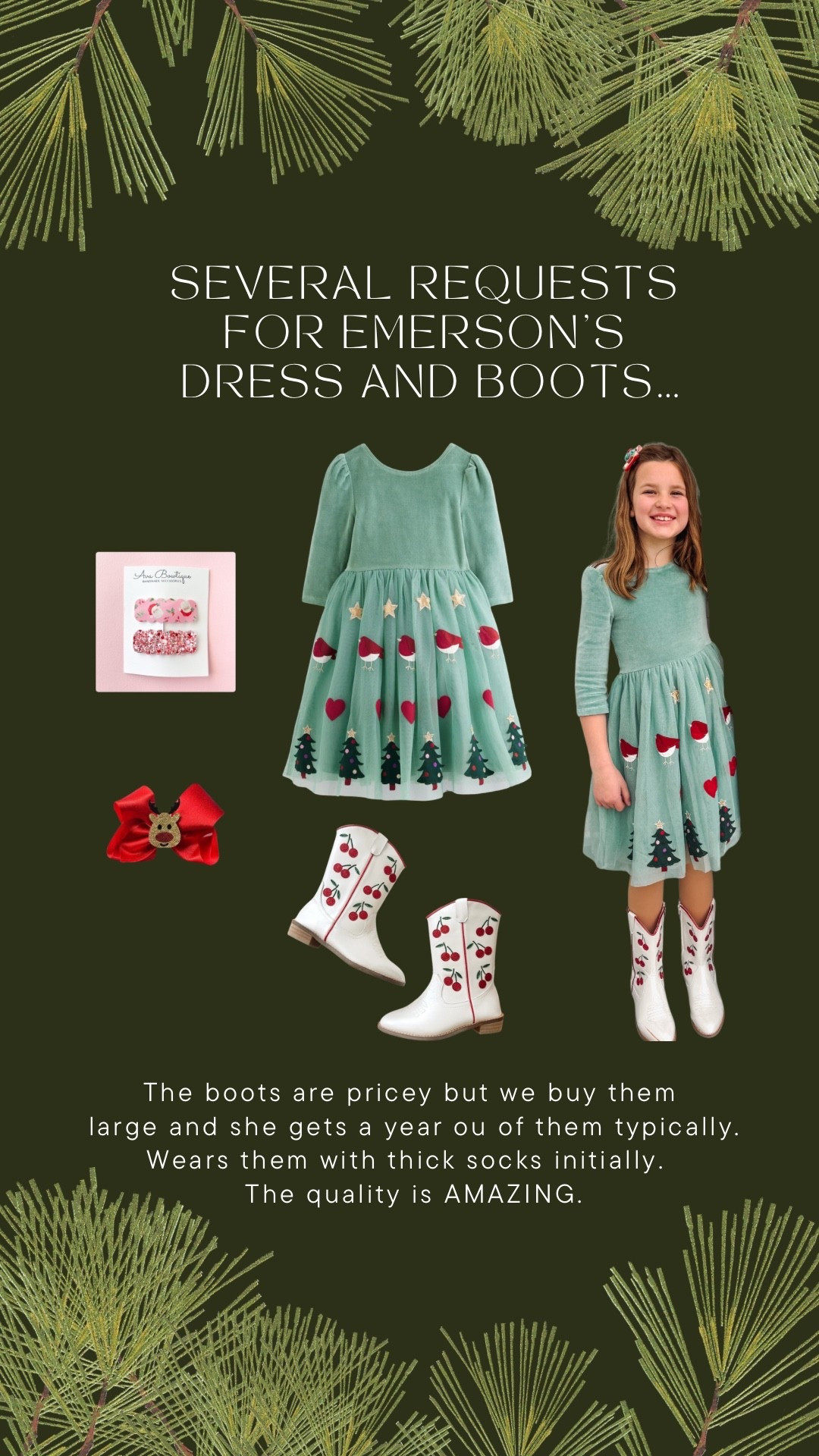 The cutest Christmas dress and my daughter’s favorite boots…

#LTKHoliday #LTKKids #LTKmomlife