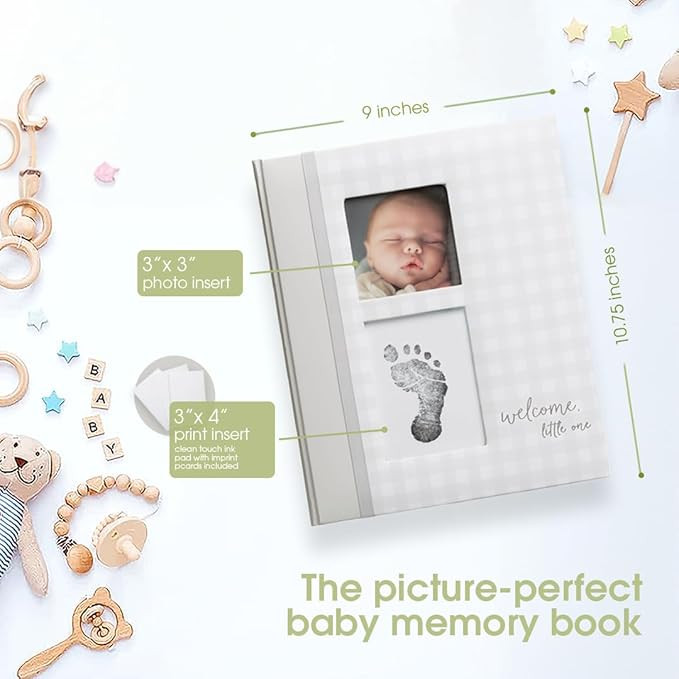Pearhead Welcome Little One First 5 Years Memory Book, Gender-Neutral Baby Keepsake for New and E... | Amazon (US)