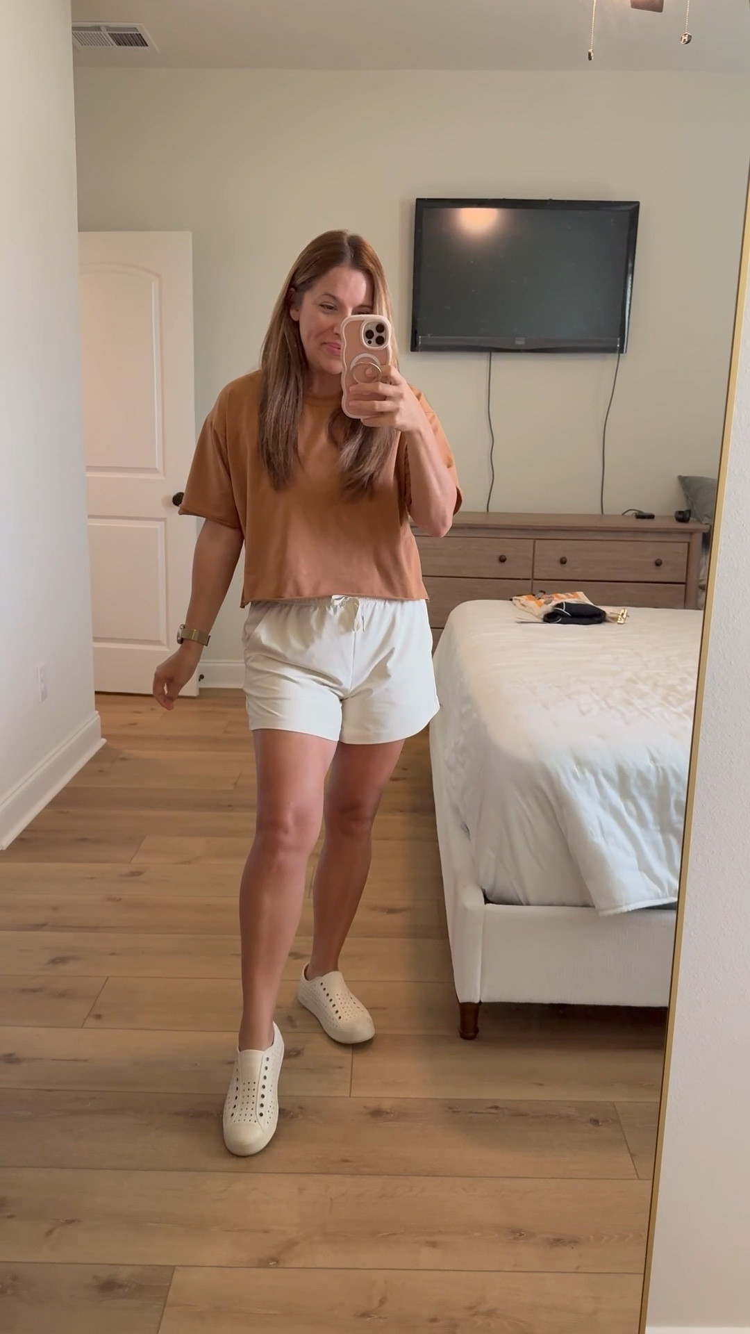 M top
M shorts
Shoes TTS

The perfect Mom fit for lounging, running errands, cleaning the house, just everything!

#LTKootd #LTKmomlife #LTKSaleAlert