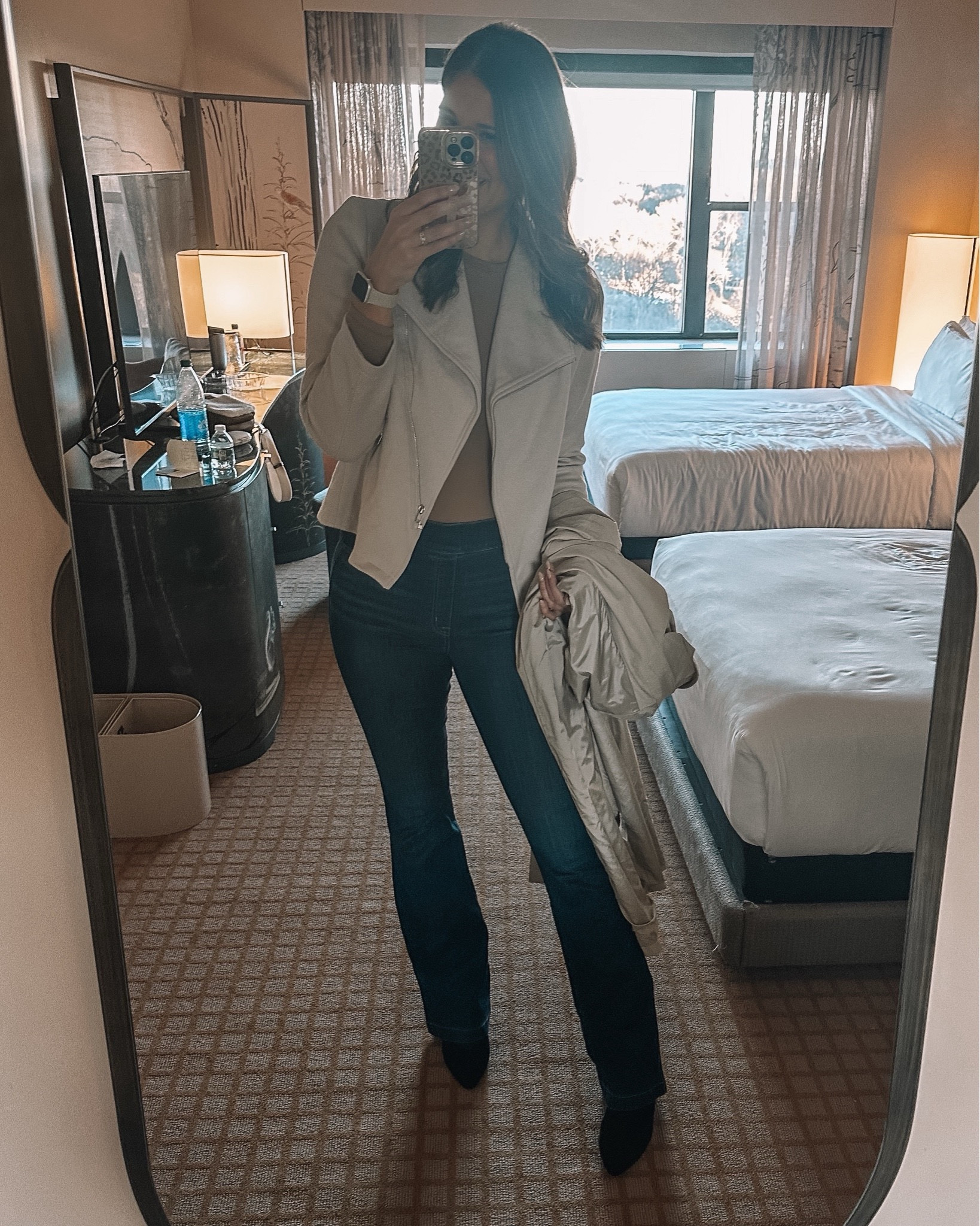 Spanx flare jeans on clearance, play an extra 15% off with code MSTANGXSPANX. I wear large tall. 

#LTKSaleAlert #LTKSeasonal #LTKFindsUnder100