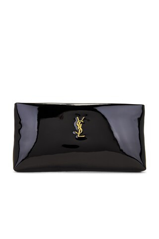 Saint Laurent Long Zipped Pouch in Black | FWRD 