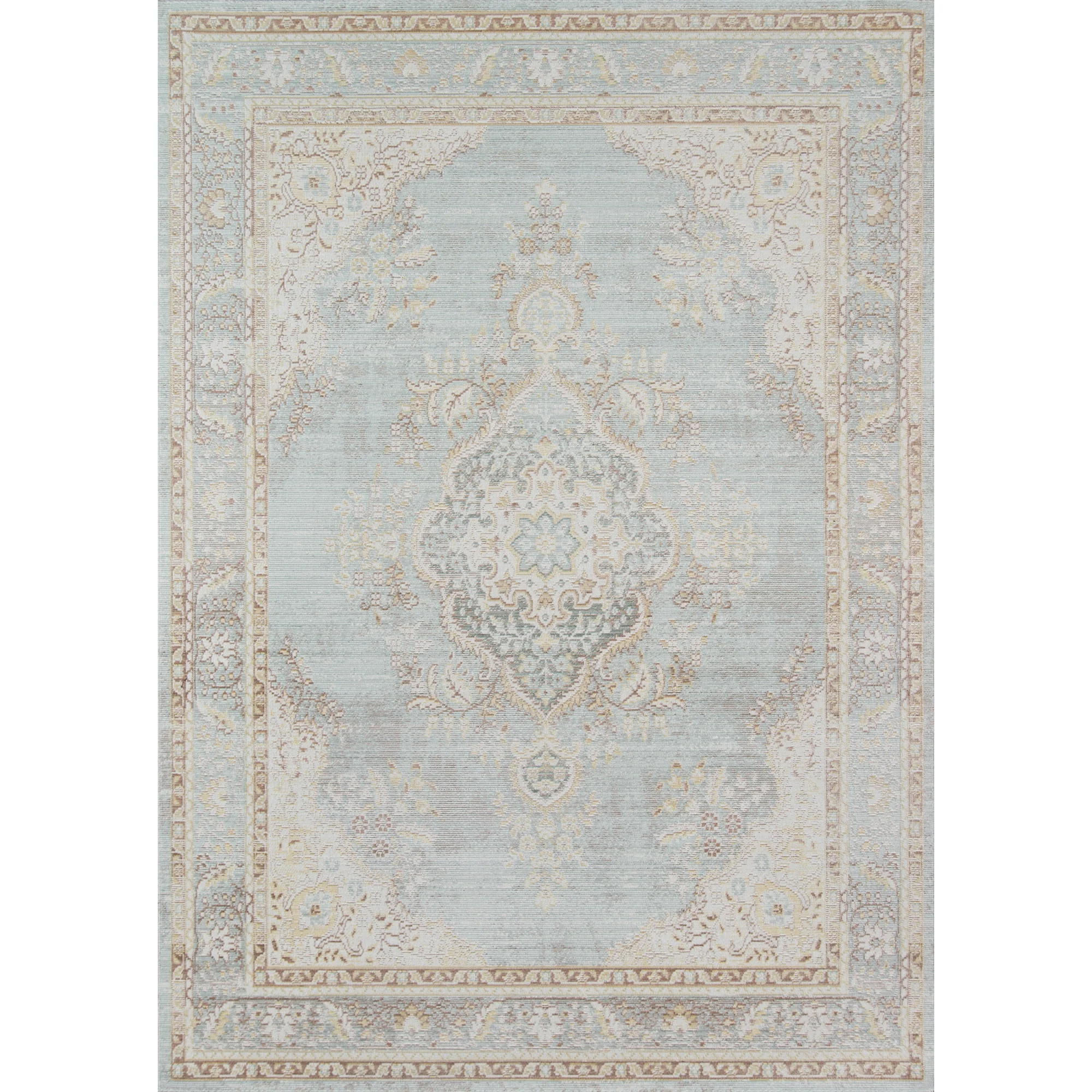 Momeni Isabella Polyester Machine Made Blue Area Rug 7'10" X 10'6" | Walmart (US)