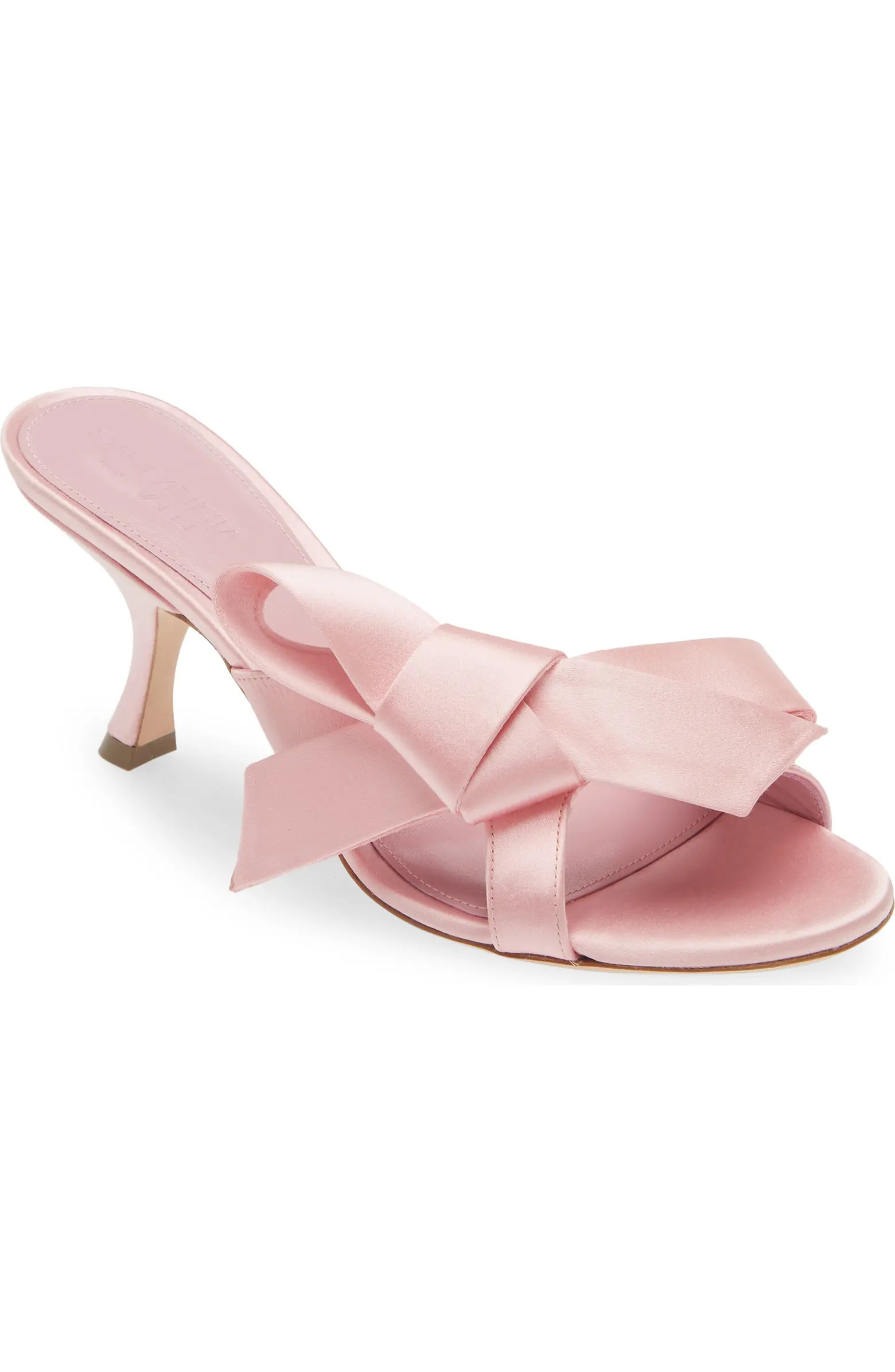 Bow Satin Sandal (Women) | Nordstrom