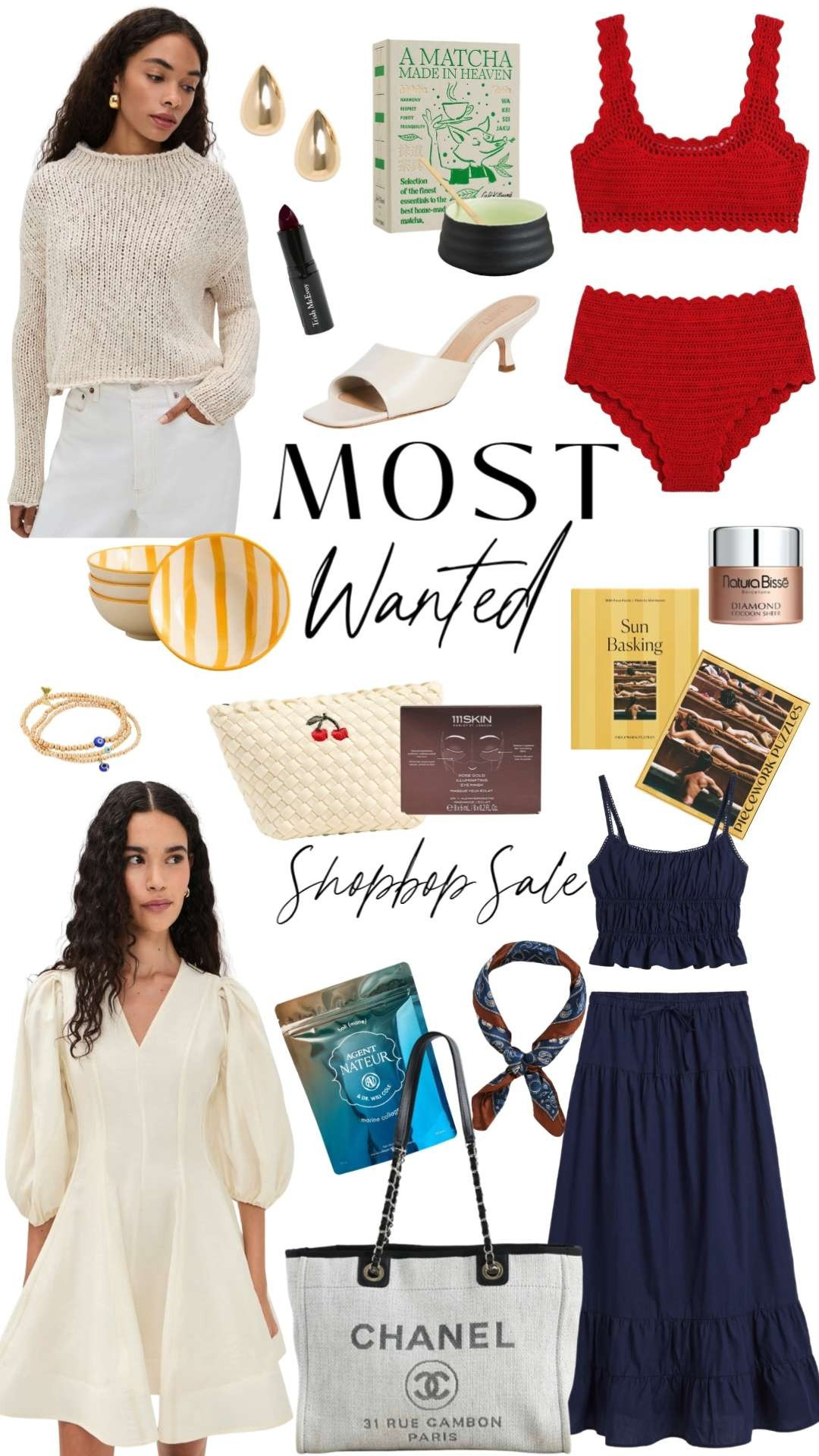 Shopbop Spring Sale is here and these are the best investment pieces for Spring/Summer 2026 you’ll wear on repeat ✨

From a red crochet bikini that’s perfect for the beach but also layers beautifully under a matching set for a chic beach-to-lunch look, to a lightweight beige sweater (perfect for cool evenings with white denim), these are timeless pieces worth adding to your wardrobe now.

I also found a navy matching set (maxi skirt + top) that’s effortlessly elegant for vacation outfits, plus a white flare dress that gives designer vibes for less—ideal for graduations, bridal events, or summer dinners.

Included in my edit:
• My go-to collagen for glowing skin (the only one that actually made a difference)
• Tinted daytime moisturizer for that natural, dewy skin look
• The chicest al fresco plates for hosting this spring and summer

Everything in this curated edit is 20% off during the Shopbop Spring Sale—the perfect time to invest in elevated staples you’ll style all season long. 

 #LTKdayinmylife #LTKfitnessgoals #LTKHome