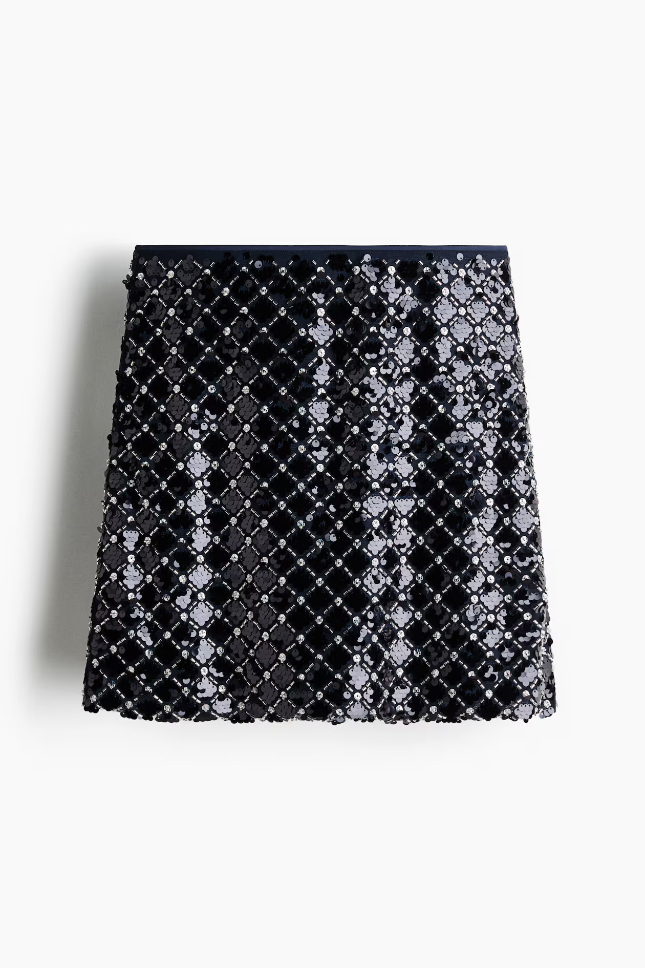 Embellished Mini Skirt - Navy blue - Ladies | H&M US | H&M (US + CA)
