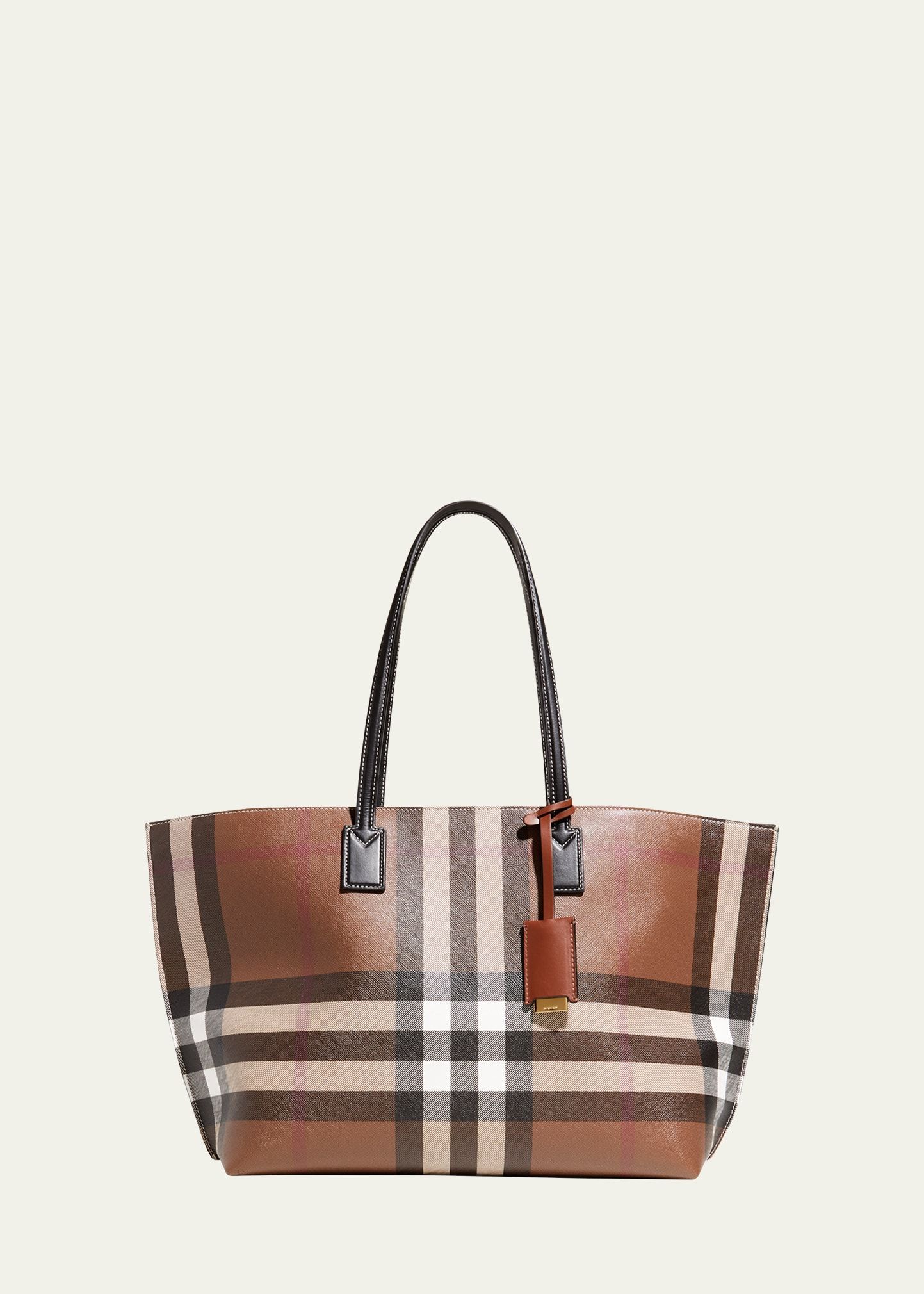 Burberry Check E-Canvas Tote Bag | Bergdorf Goodman