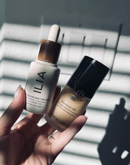 My go to foundations! Ilia is more lightweight and a skin tint, and the Giorgio Armani foundation is a buildable full coverage foundation! I go back-and-forth between the two, depending on what I’m feeling that day🥰😁✨#LTKMostLoved

#LTKbeauty #LTKfindsunder100