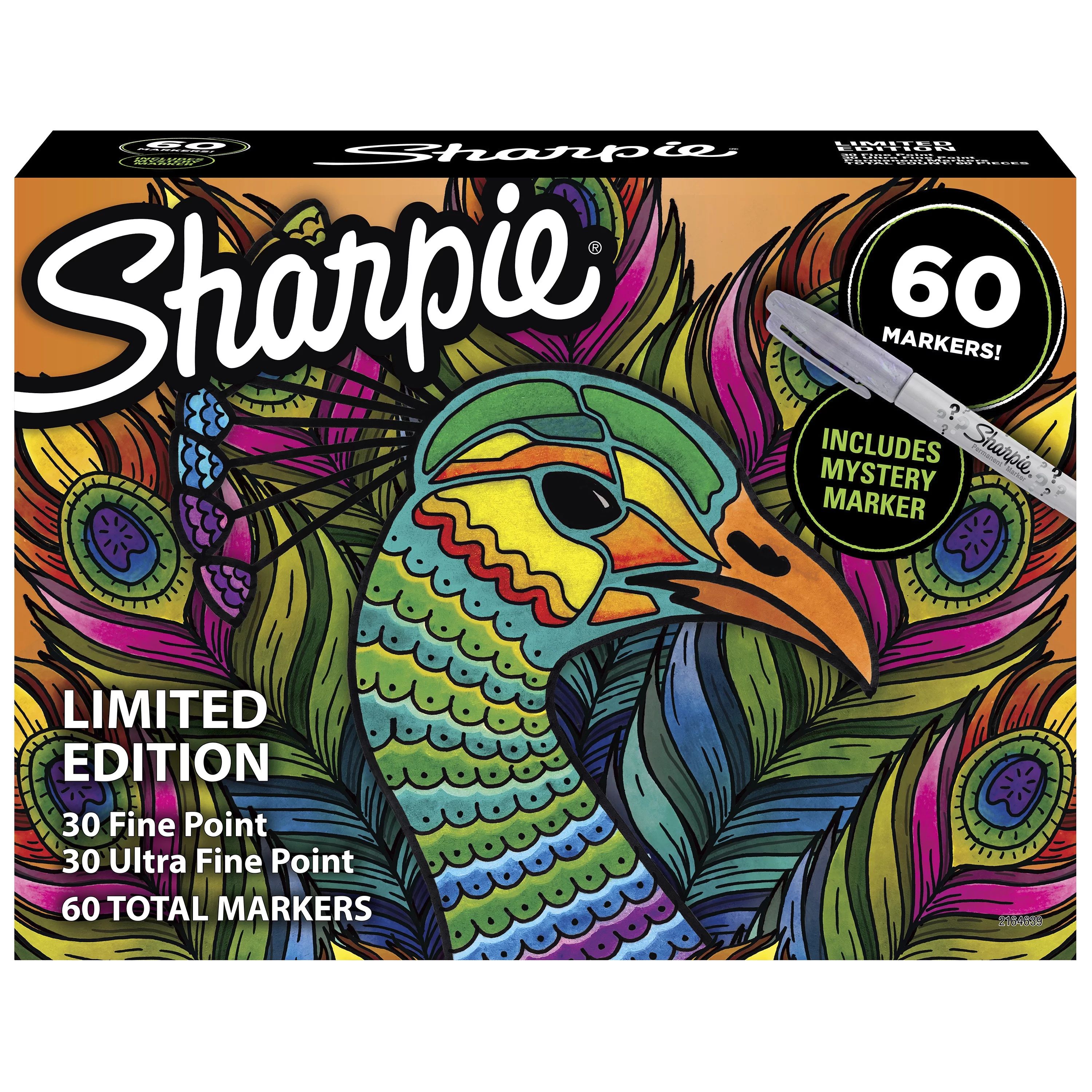 Sharpie Permanent Markers, Limited Edition, Assorted Colors Plus 1 Mystery Marker, 60 Count, Holi... | Walmart (US)