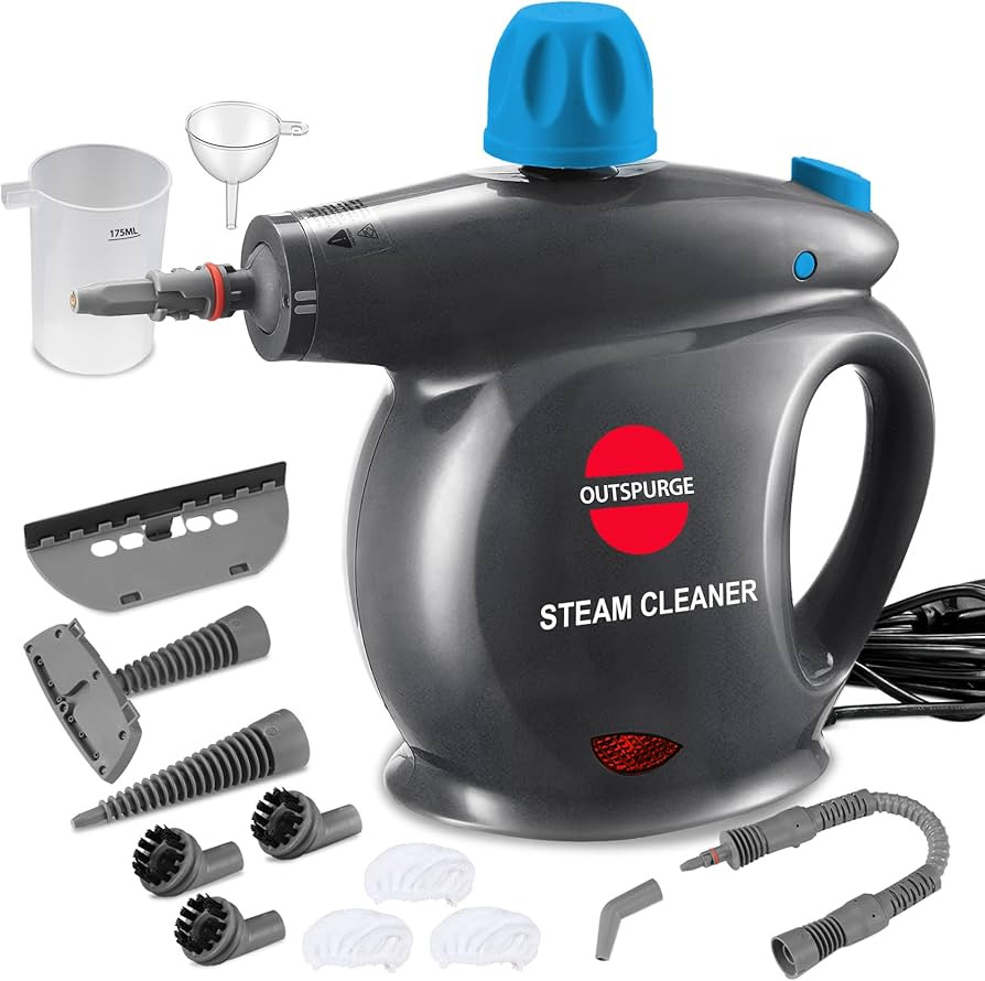 Handheld Steam Cleaner, Pressurized Multi-Surface Steam Shot with 13 pcs Accessories, Safety Lock... | Amazon (US)