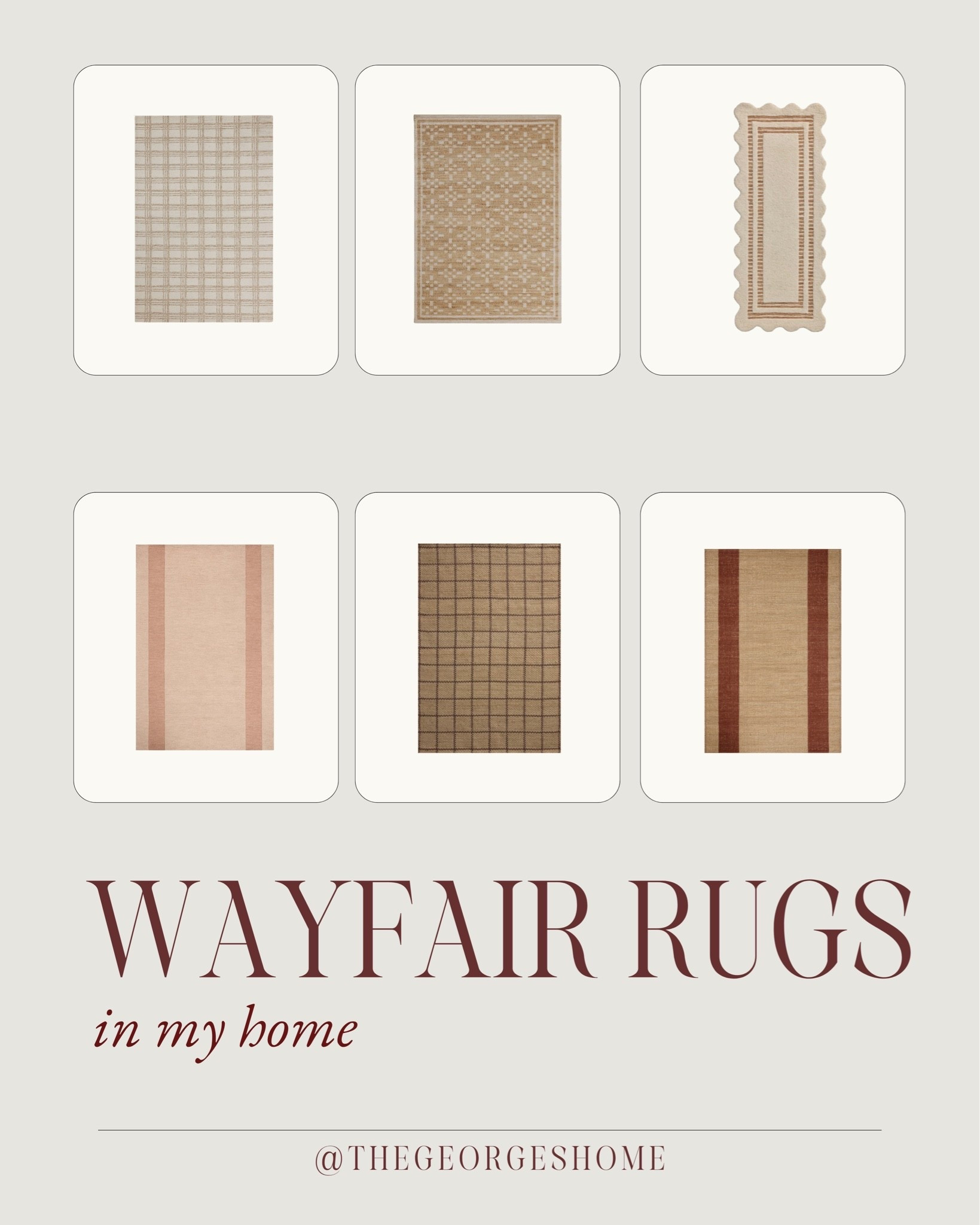 #AD A roundup of the @Wayfair rugs throughout our home!

#WayfairPartner #Wayfair