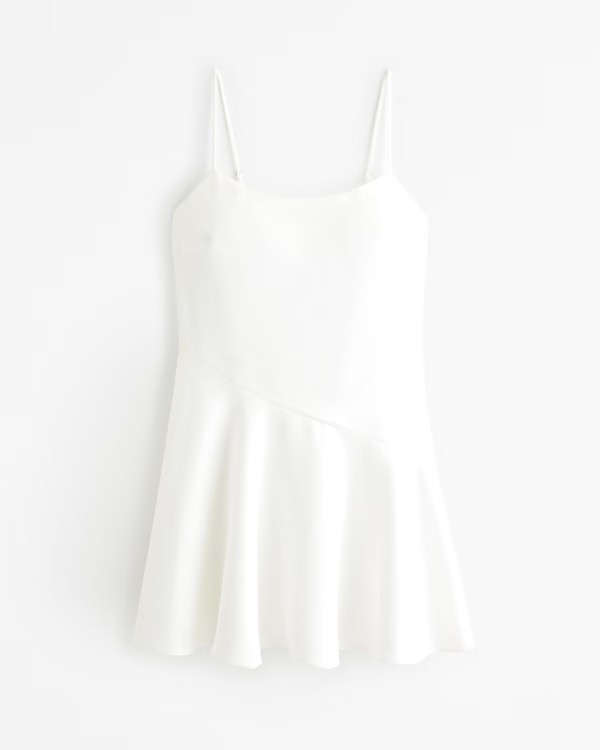 Asymmetrical Hem Mini Dress | Abercrombie & Fitch (US)