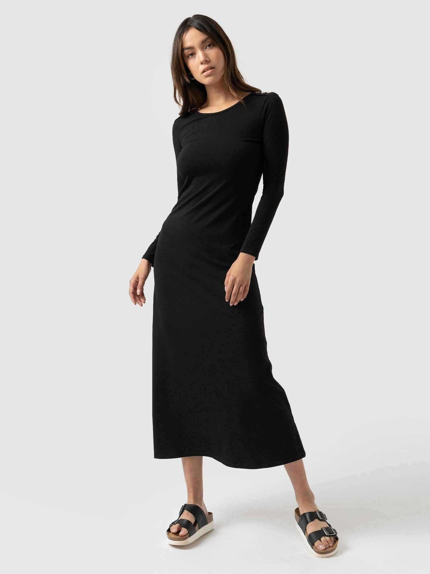 Runway Maxi Dress - Black | Saint + Sofia (Global)