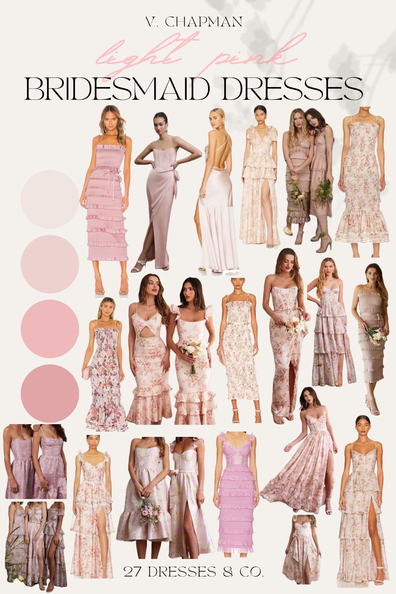 V. Chapman bridesmaid and wedding guest dresses in shades of pink 💕

#LTKWedding #LTKStyleTip