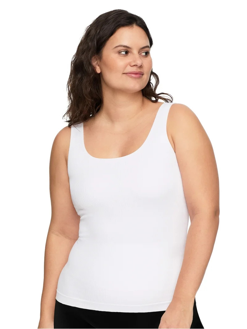 Warners Blissful Benefits Women's Seamless Smoothing Tank with Inner Shelf, 1-pack, Sized XS-3X -... | Walmart (US)