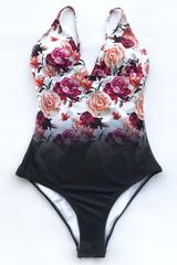 Let Colors Burst Print One-piece Swimsuit | Cupshe