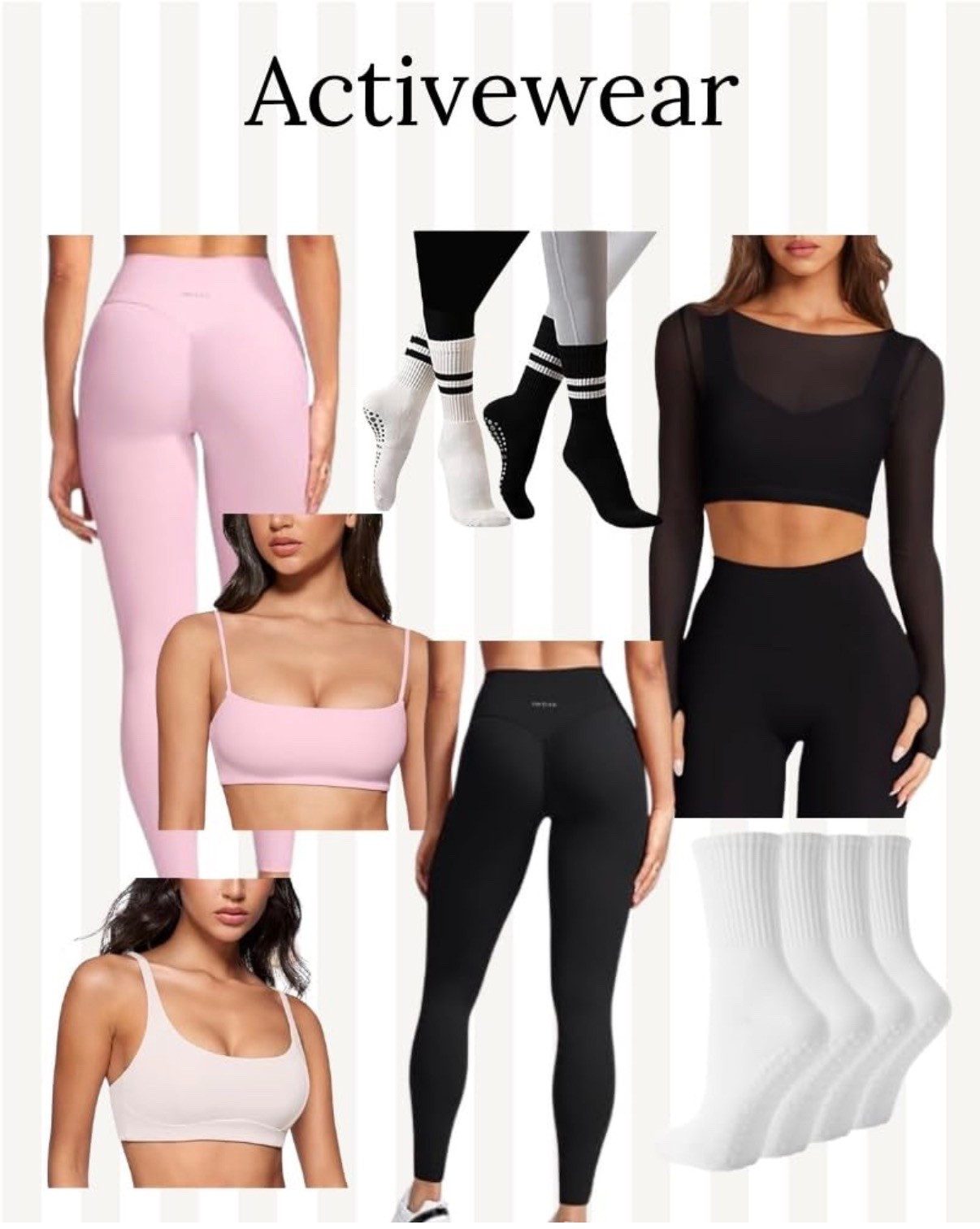 My favorite athletic items to wear to Pilates from Amazon! ￼#activewear ￼#amazonfashion