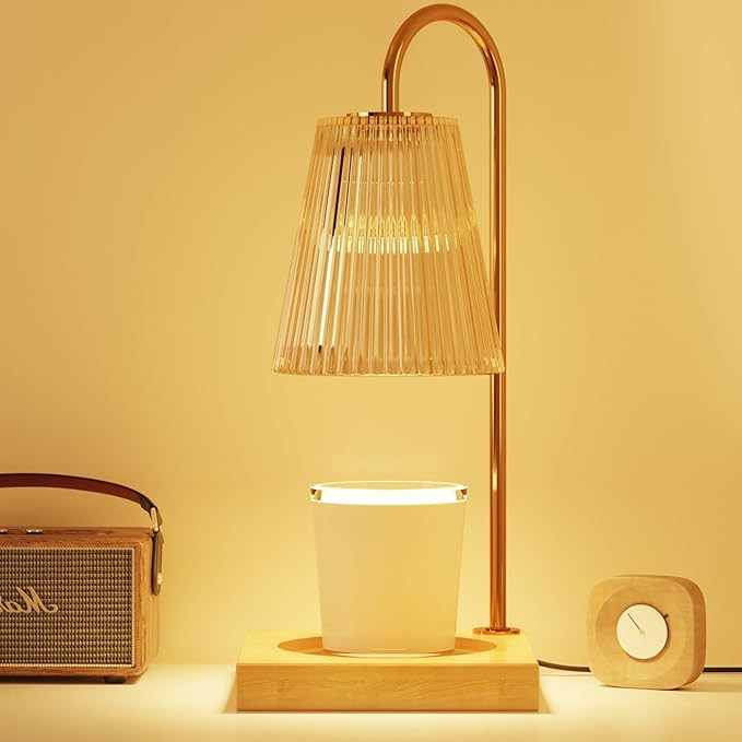 Glass Candle Warmer Lamp, Electric Candle Lamp Warmer with Timer, Vintage Wax Melt Warmer for Sce... | Amazon (US)